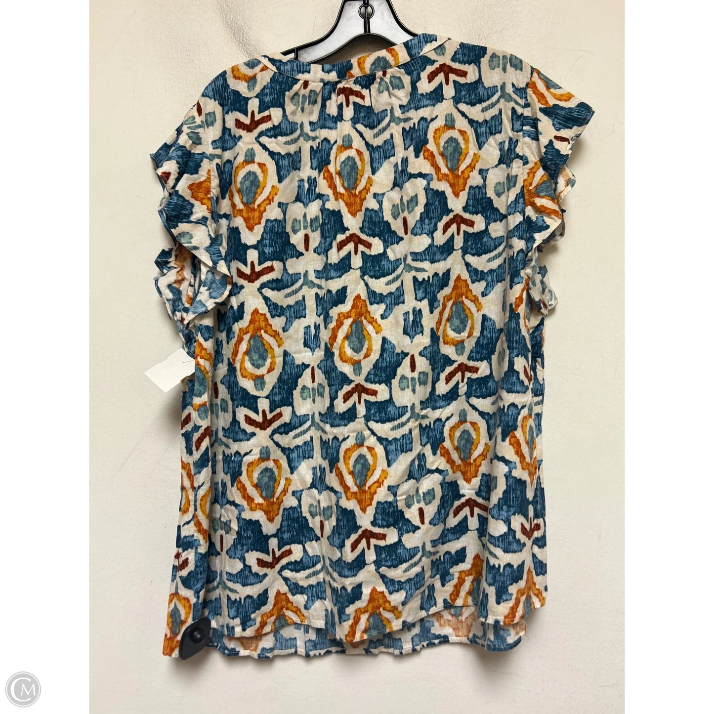 Pants Set 2pc By Christian Siriano In Blue & Orange, Size: 18