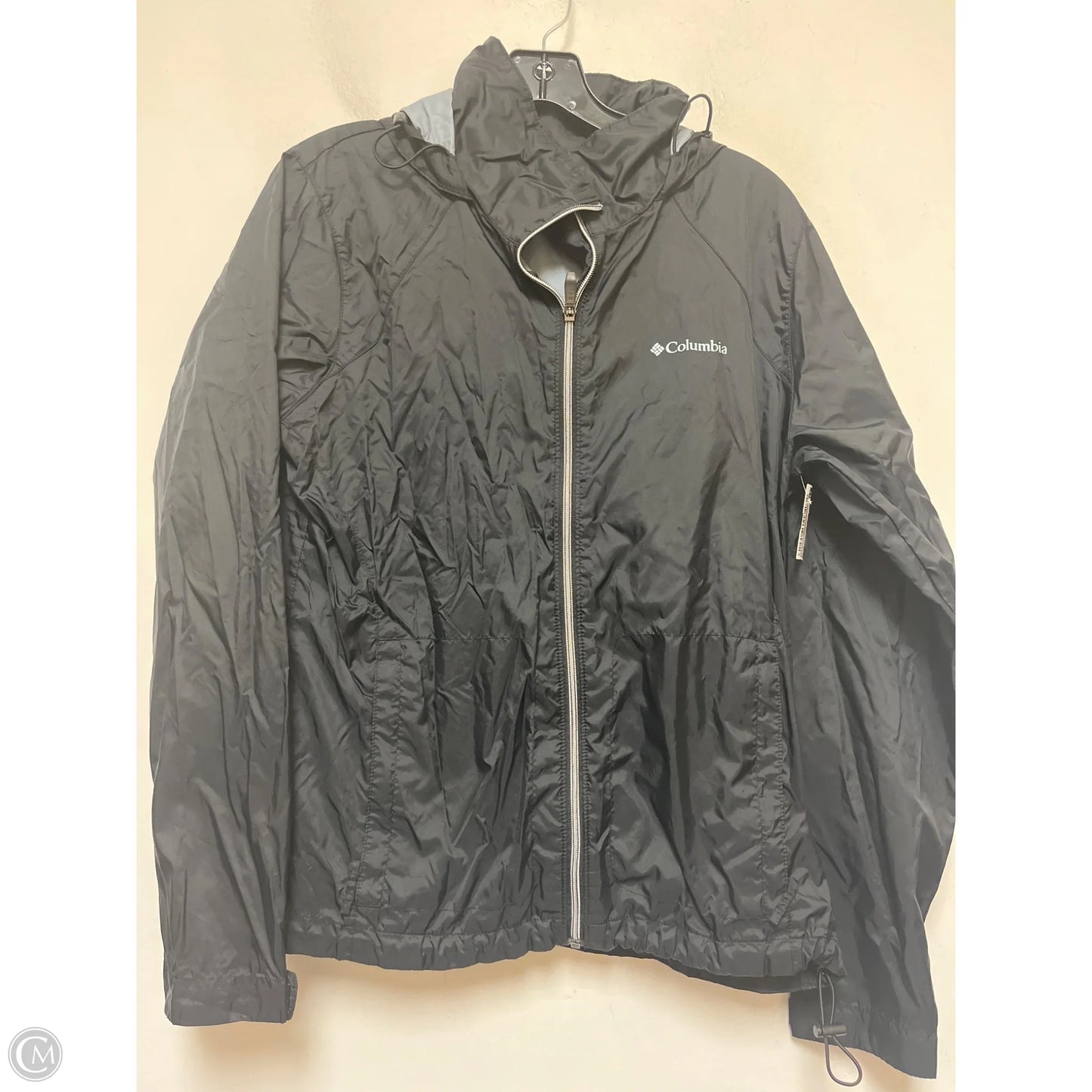 Coat Raincoat By Columbia In Black, Size: L