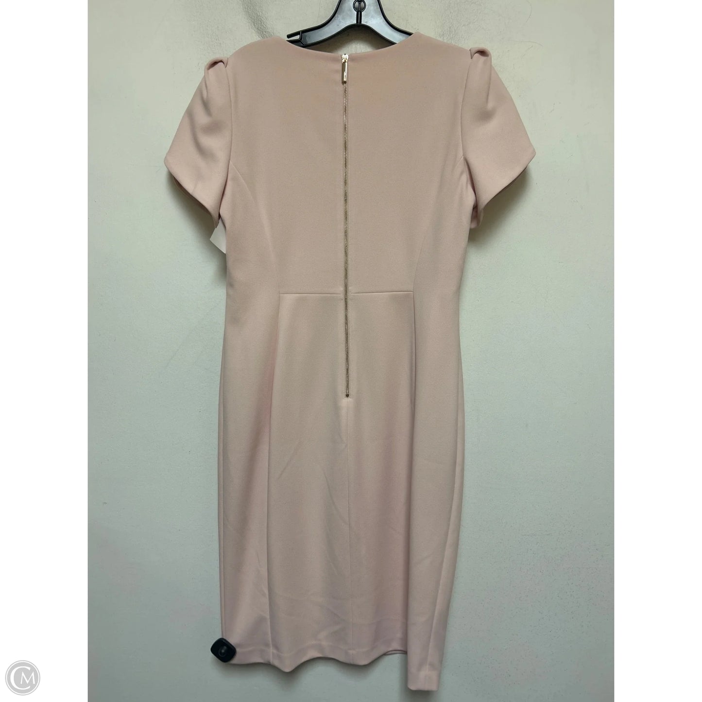 Dress Casual Midi By Calvin Klein In Pink, Size: L