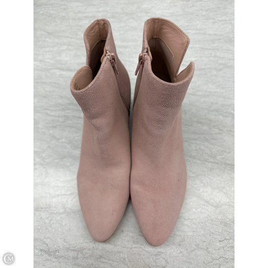 Boots Ankle Heels By Aldo In Pink, Size: 9