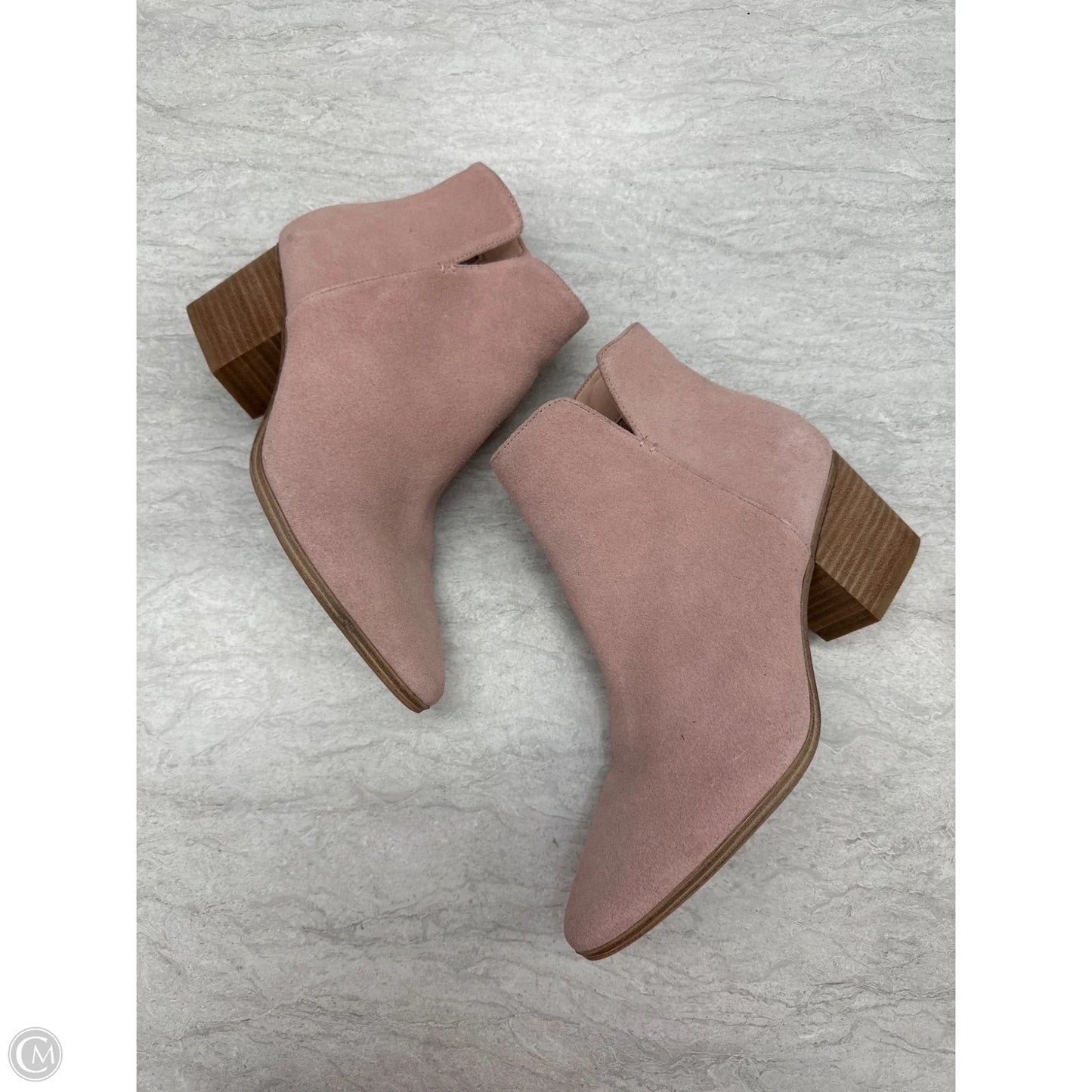 Boots Ankle Heels By Aldo In Pink, Size: 9