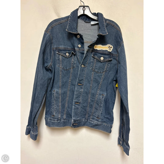 Jacket Denim By Disney Store In Blue Denim, Size: M