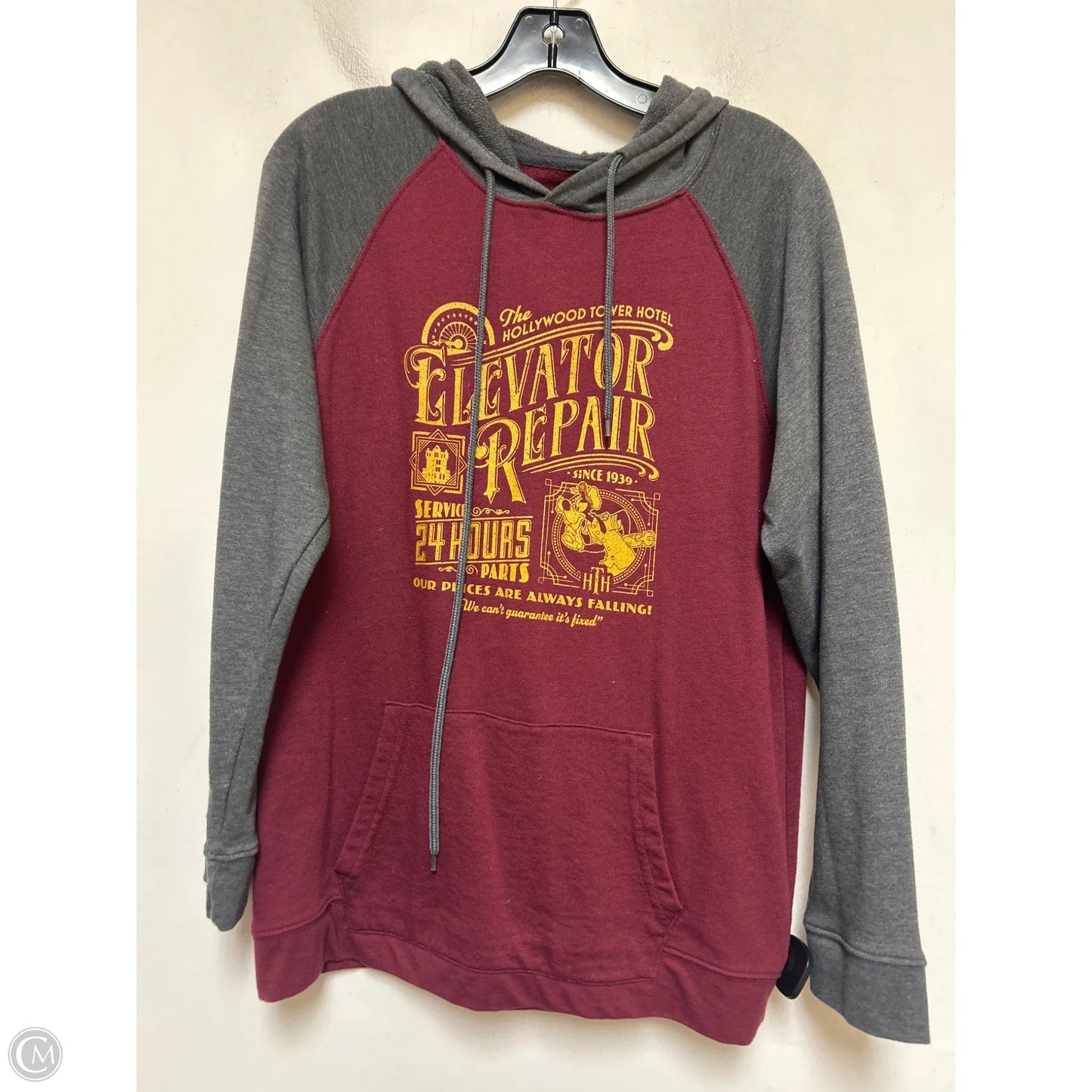 Sweatshirt Hoodie By Disney Store In Grey & Purple, Size: S