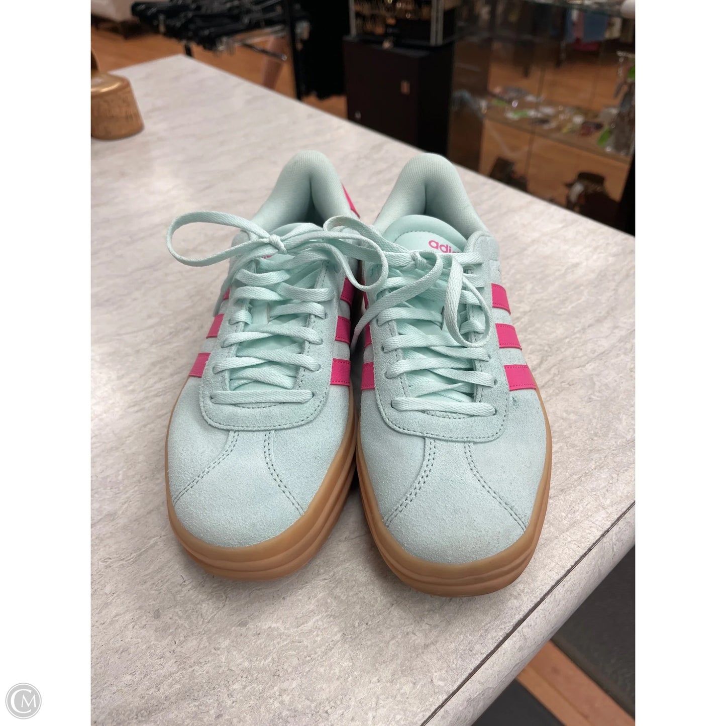 Shoes Sneakers By Adidas In Blue & Pink, Size: 7