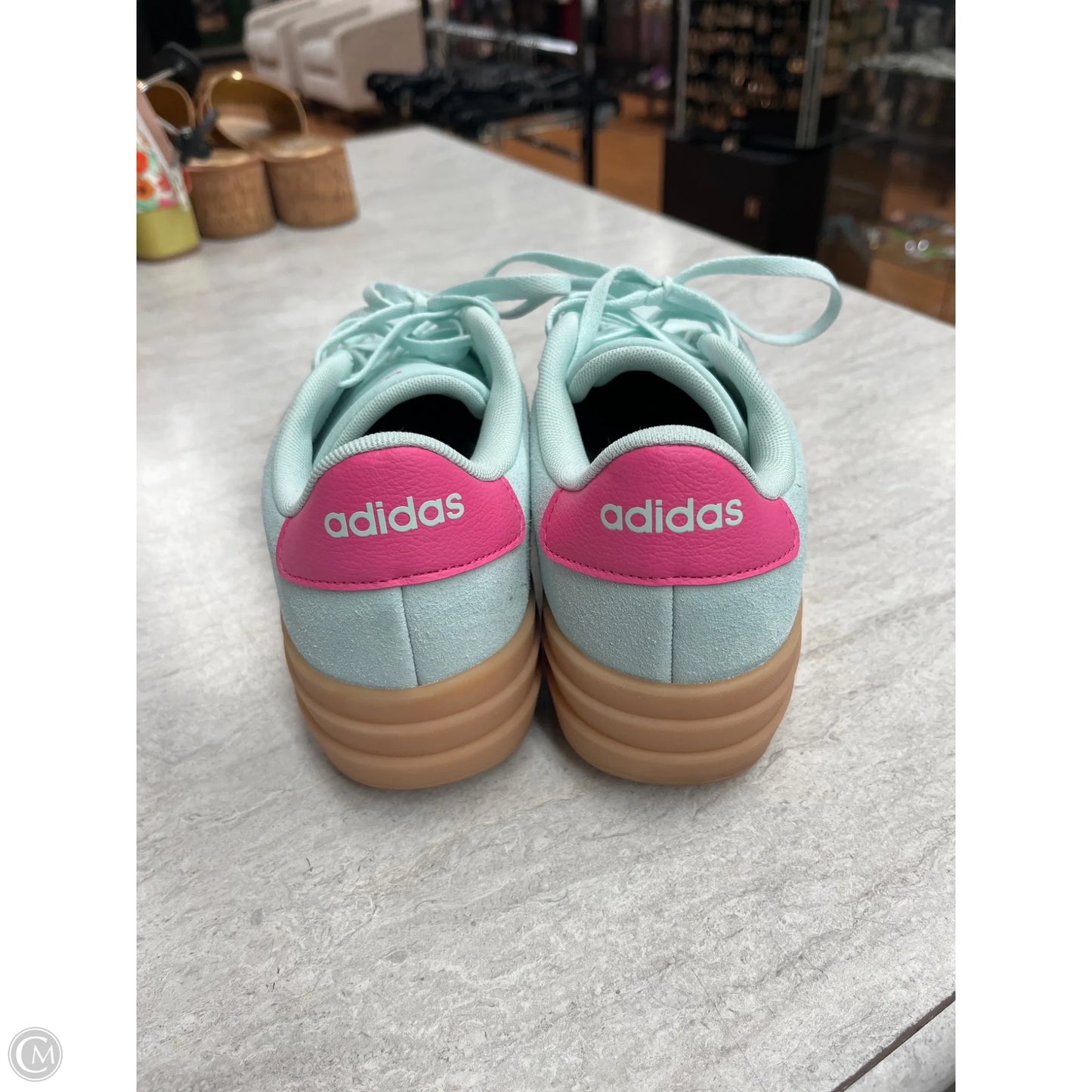 Shoes Sneakers By Adidas In Blue & Pink, Size: 7