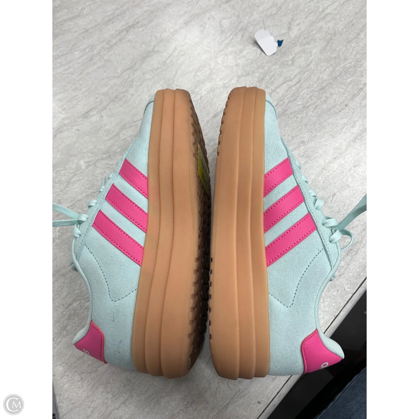 Shoes Sneakers By Adidas In Blue & Pink, Size: 7