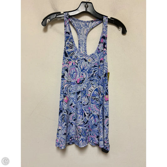 Top Sleeveless Designer By Lilly Pulitzer In Blue & Pink, Size: S