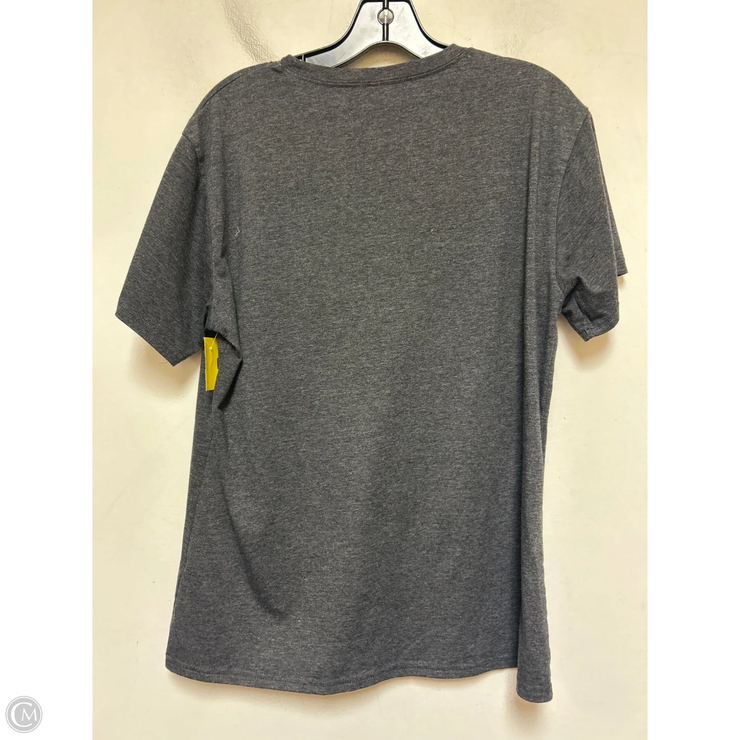 Top Short Sleeve Basic By Disney In Grey & Orange, Size: L