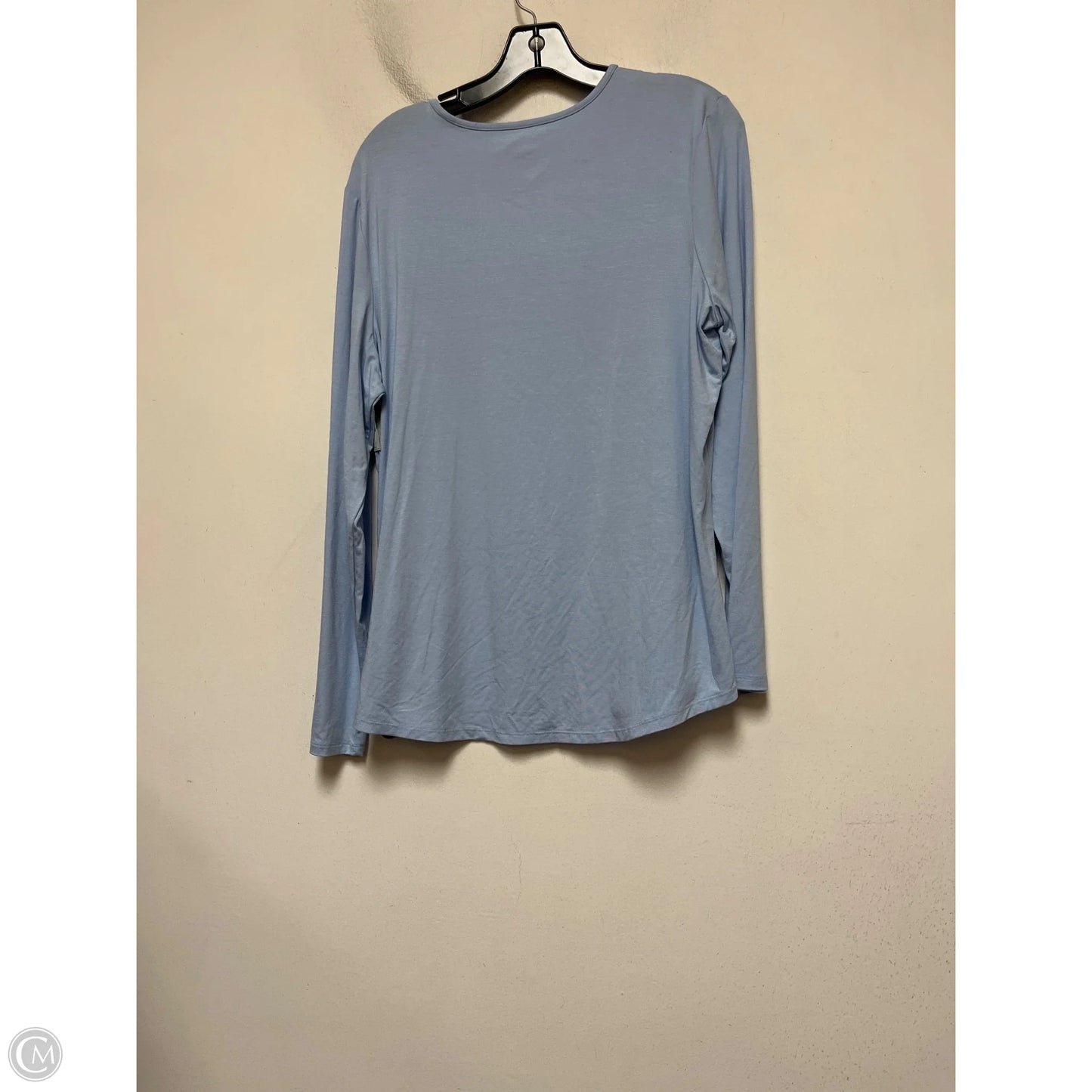 Top Long Sleeve Basic By Chicos In Blue, Size: L