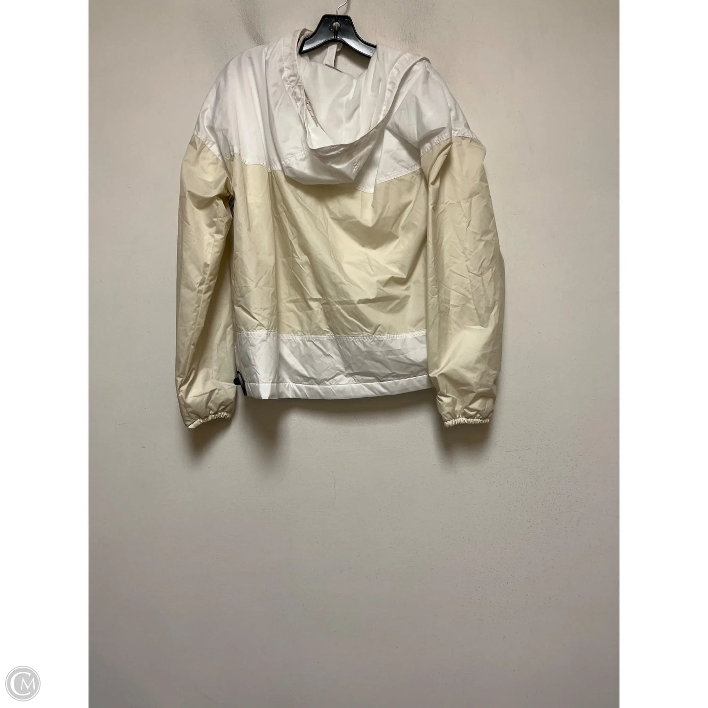 Jacket Windbreaker By Columbia In Tan & White, Size: Xl