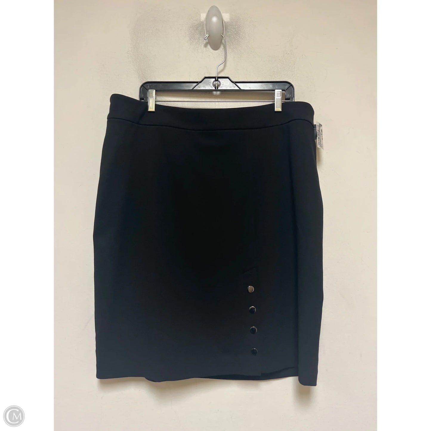 Skirt Midi By Calvin Klein In Black, Size: 14