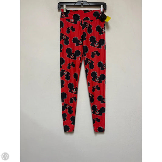 Pants Leggings By Disney Store In Black & Red, Size: Xs