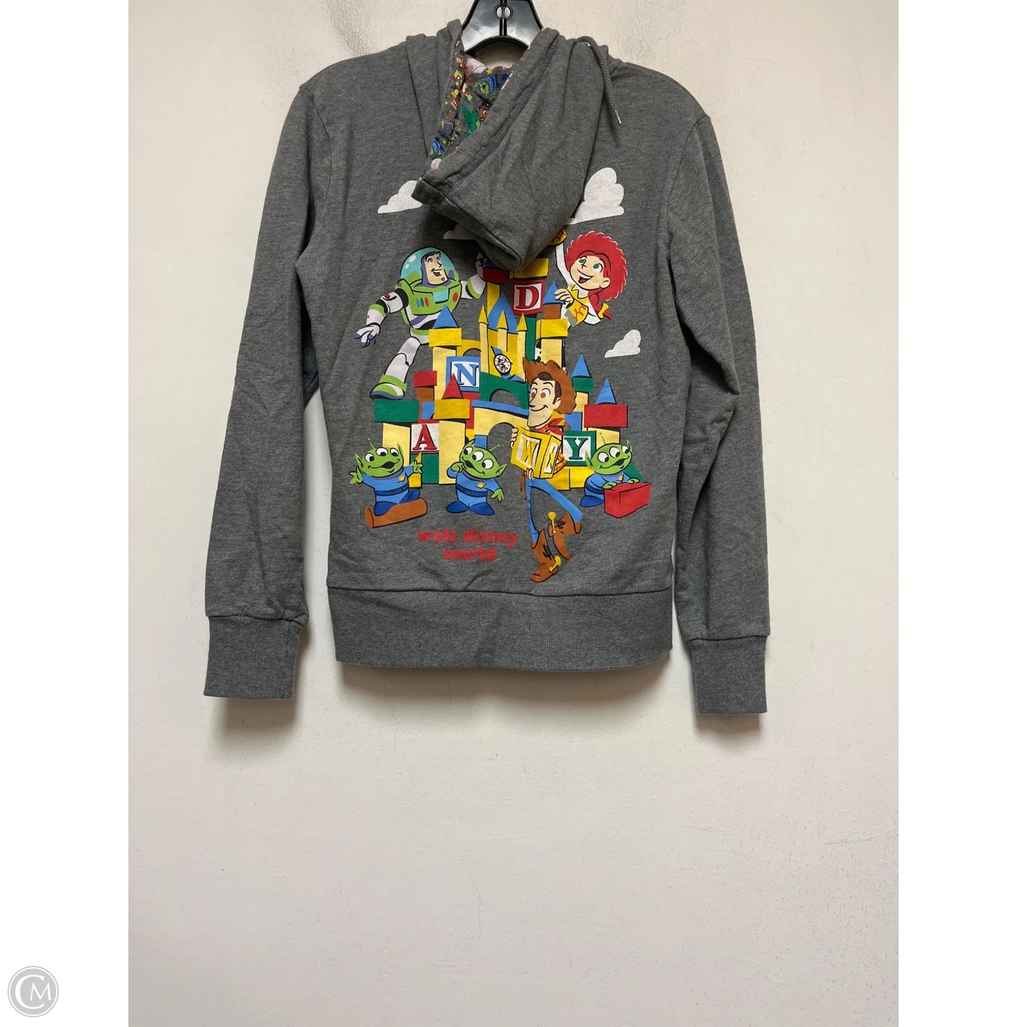 Sweatshirt Hoodie By Disney Store In Grey, Size: S