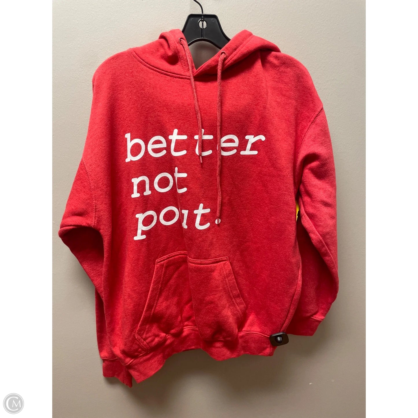 Sweatshirt Hoodie By Clothes Mentor In Red, Size: M