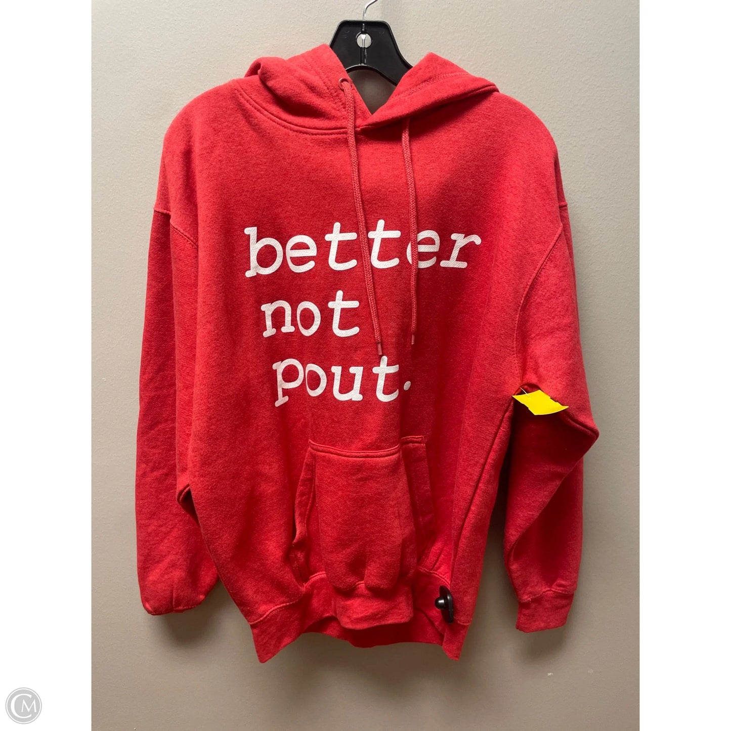 Sweatshirt Hoodie By Clothes Mentor In Red, Size: M