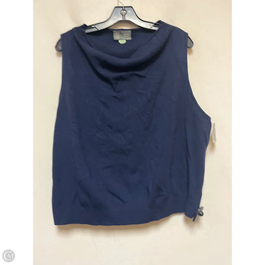 Top Sleeveless By Saturday/sunday In Navy, Size: 2x