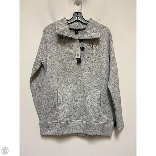 Sweatshirt Collar By Champion In Grey, Size: M