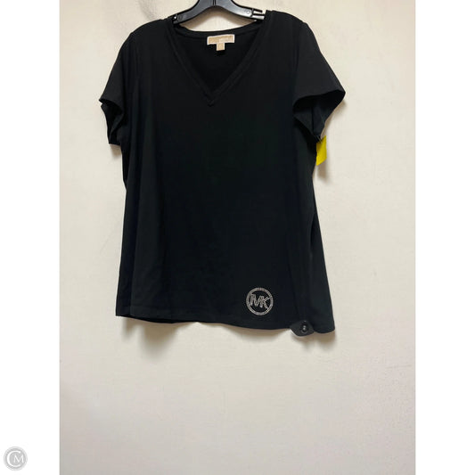 Top Short Sleeve Basic By Michael By Michael Kors In Black, Size: 1x