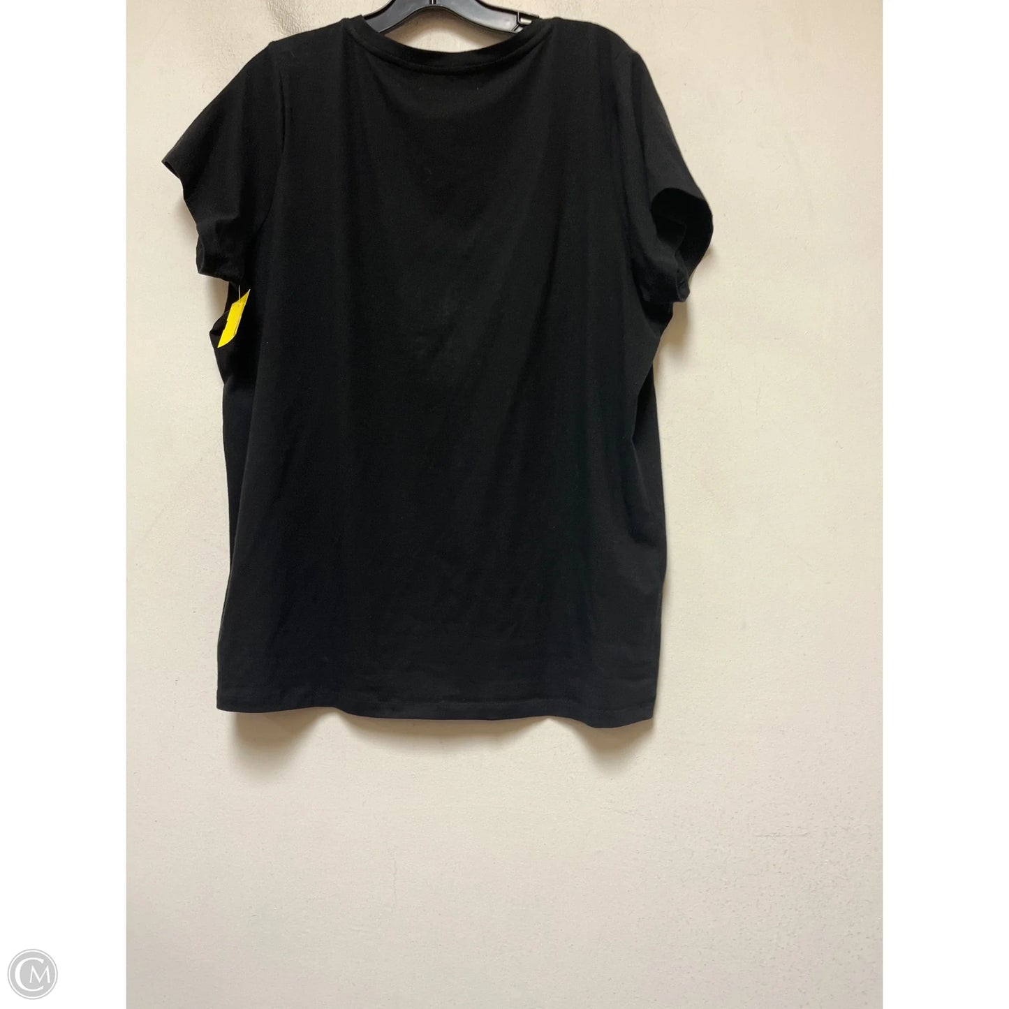 Top Short Sleeve Basic By Michael By Michael Kors In Black, Size: 1x