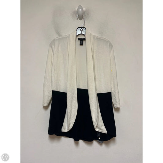 Sweater Cardigan By White House Black Market In Black & White, Size: Xs