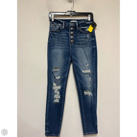 Jeans Skinny By Kancan In Blue Denim, Size: 4