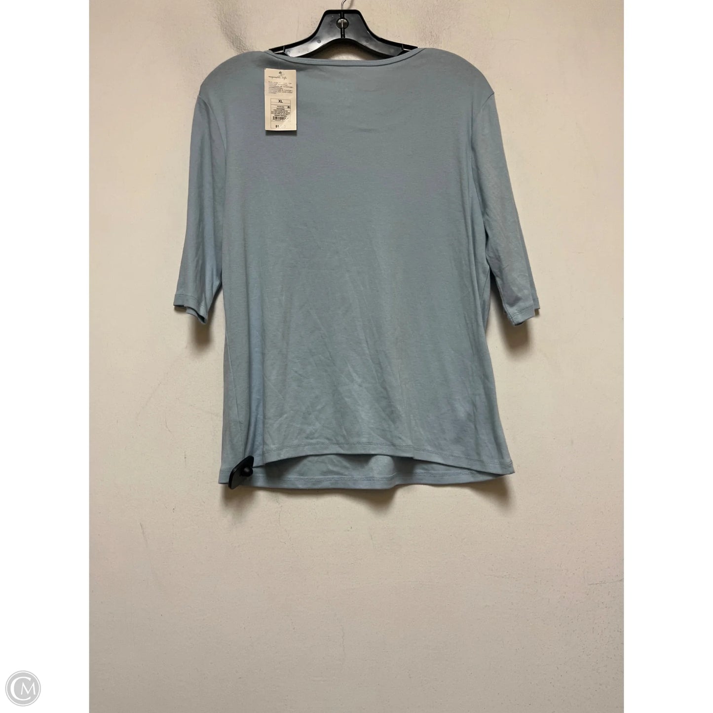 Top Short Sleeve Basic By A New Day In Blue, Size: Xl