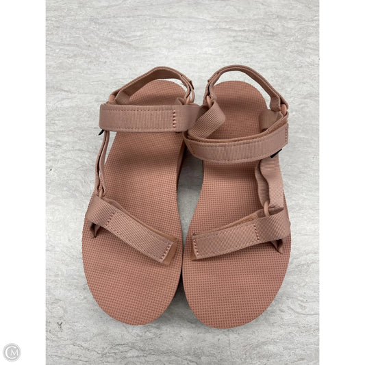 Sandals Flats By Teva In Pink, Size: 9