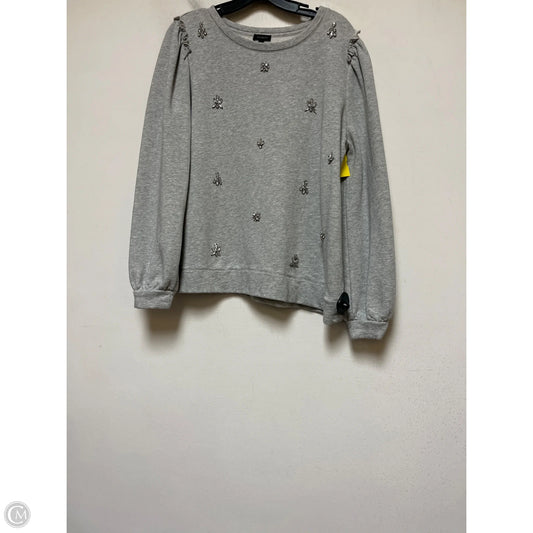Top Long Sleeve By Talbots In Grey, Size: L