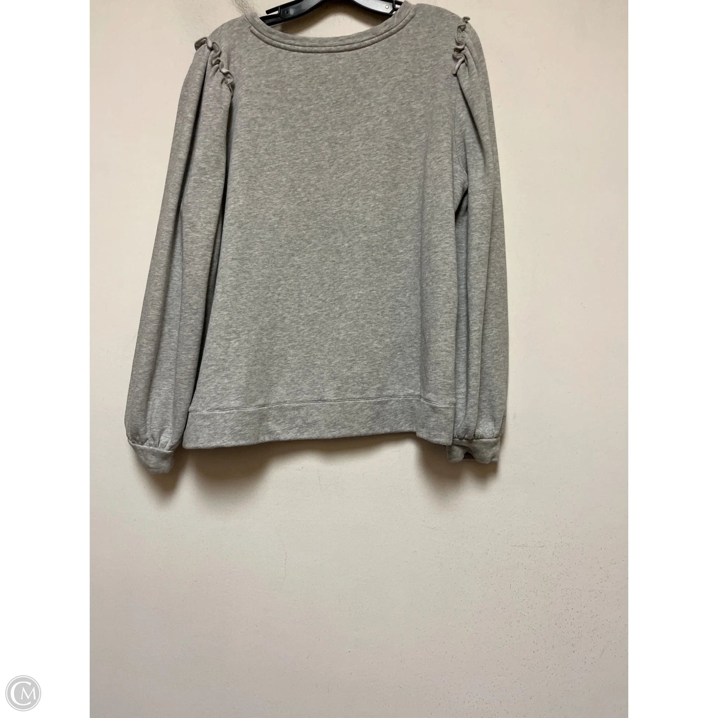 Top Long Sleeve By Talbots In Grey, Size: L