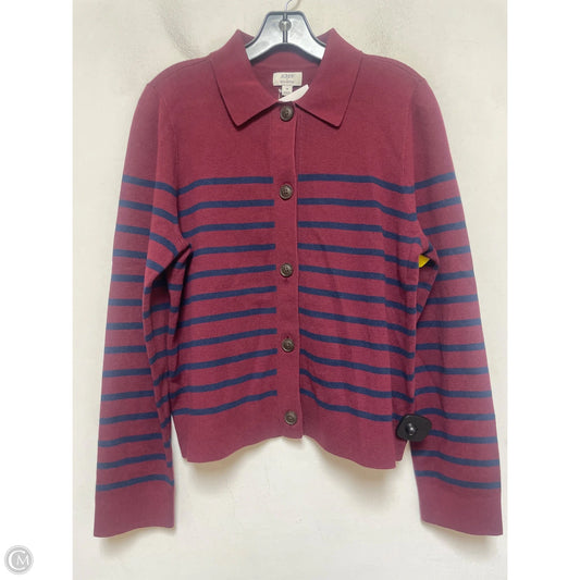 Cardigan By J. Crew In Blue & Purple, Size: M