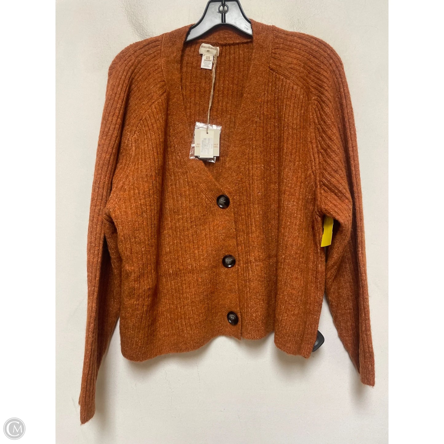 Cardigan By World Market In Orange, Size: Osfm