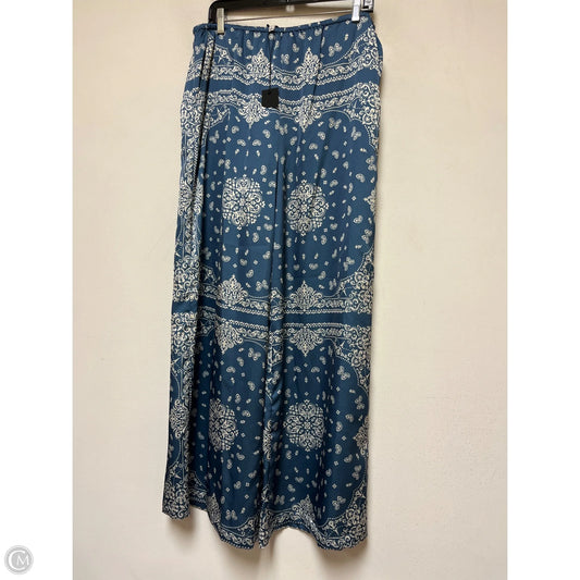 Pants Wide Leg By Gianni Bini In Blue & Cream, Size: 12