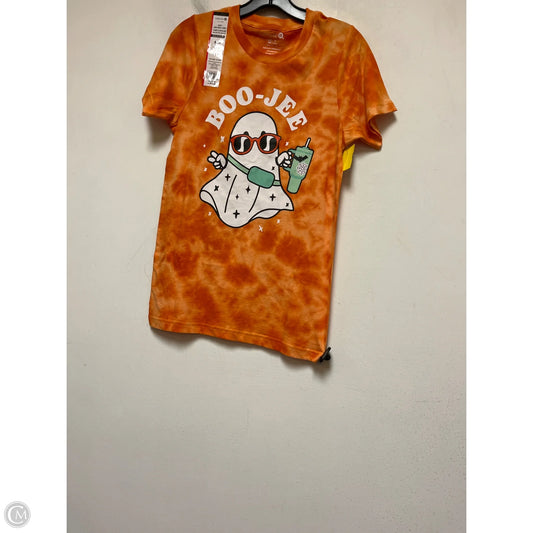 Top Short Sleeve Basic By Clothes Mentor In Orange, Size: S