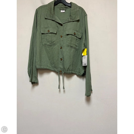 Top Long Sleeve By Sonoma In Green, Size: Xl