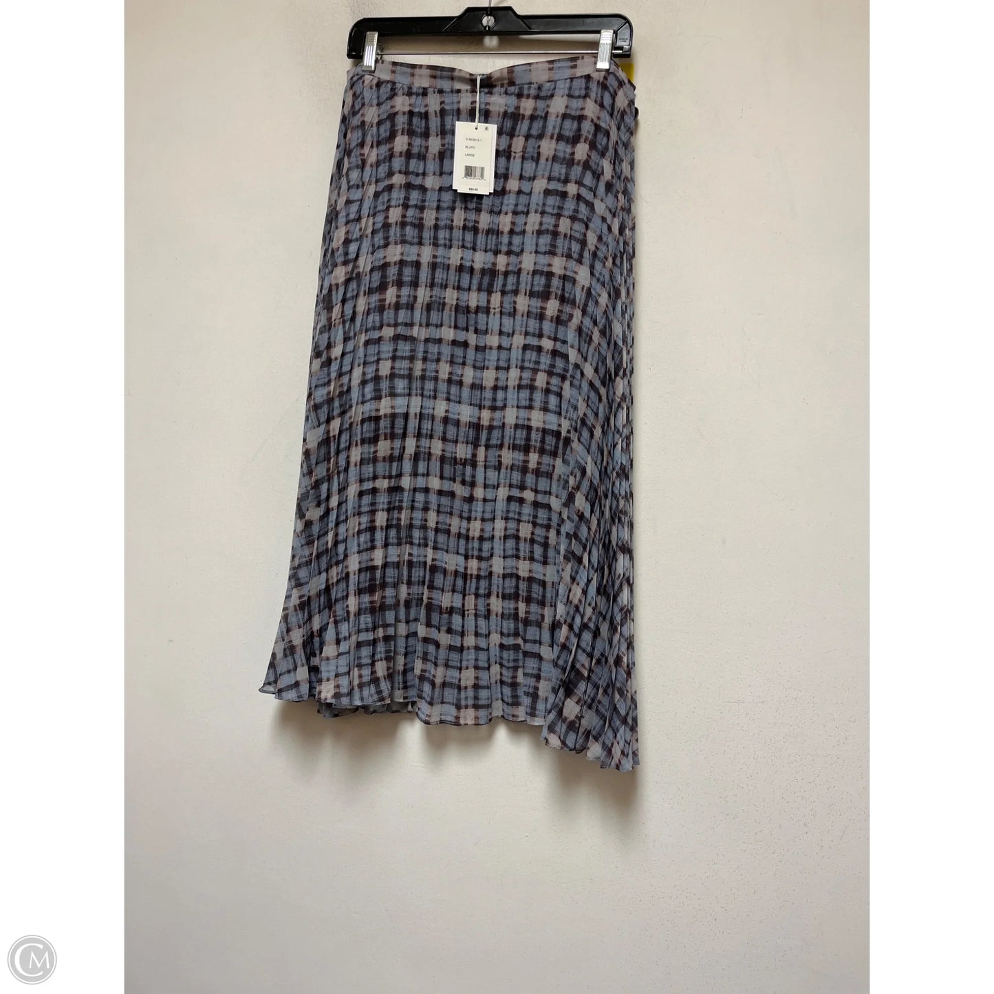 Skirt Midi By Clothes Mentor In Blue & Brown, Size: 12