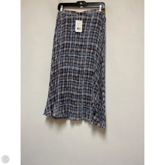 Skirt Midi By Clothes Mentor In Blue & Brown, Size: 12