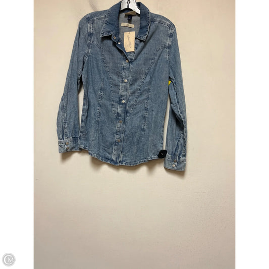 Top Long Sleeve By Universal Thread In Blue, Size: M