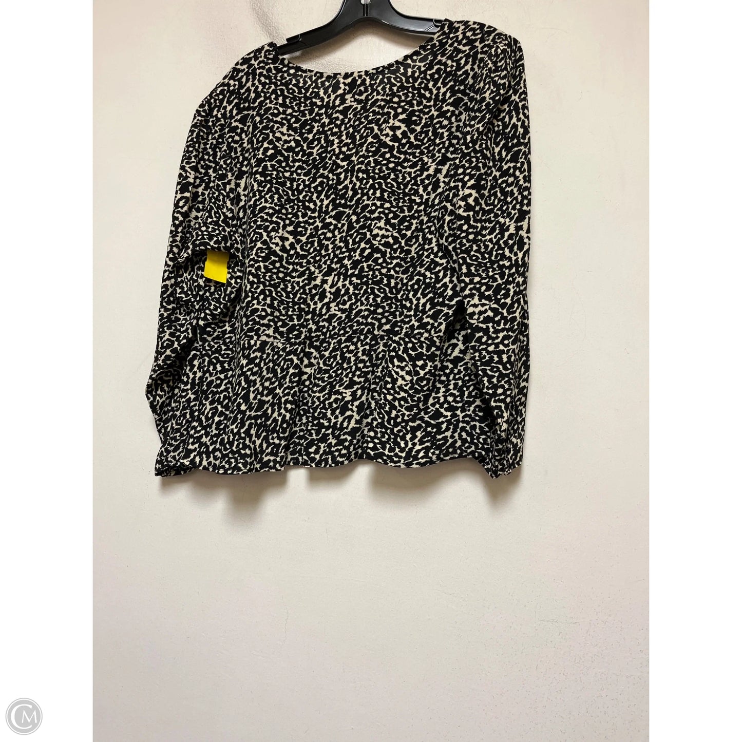 Top Long Sleeve By A New Day In Animal Print, Size: Xl