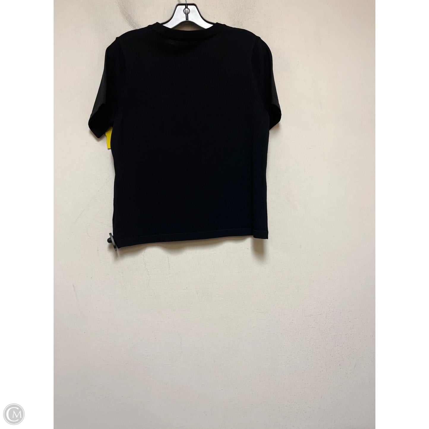 Top Short Sleeve By Clothes Mentor In Black & Silver, Size: L