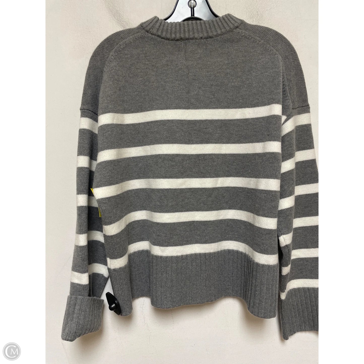Sweater By H&m In Grey & White, Size: M