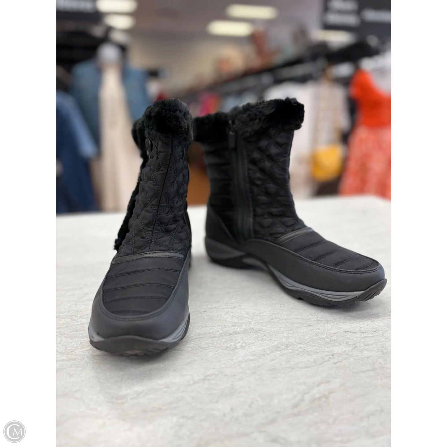Boots Snow By Easy Spirit In Black, Size: 6.5