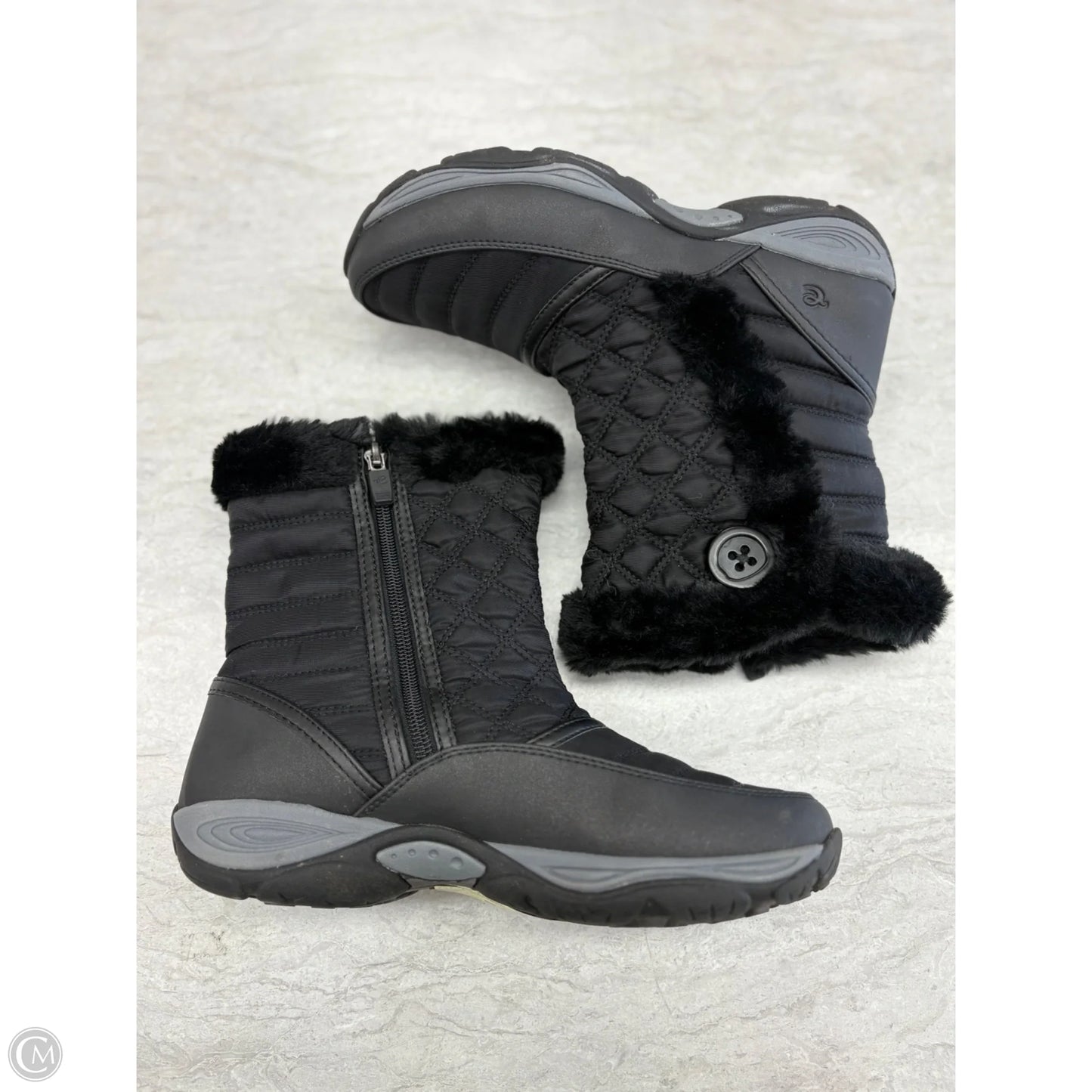 Boots Snow By Easy Spirit In Black, Size: 6.5