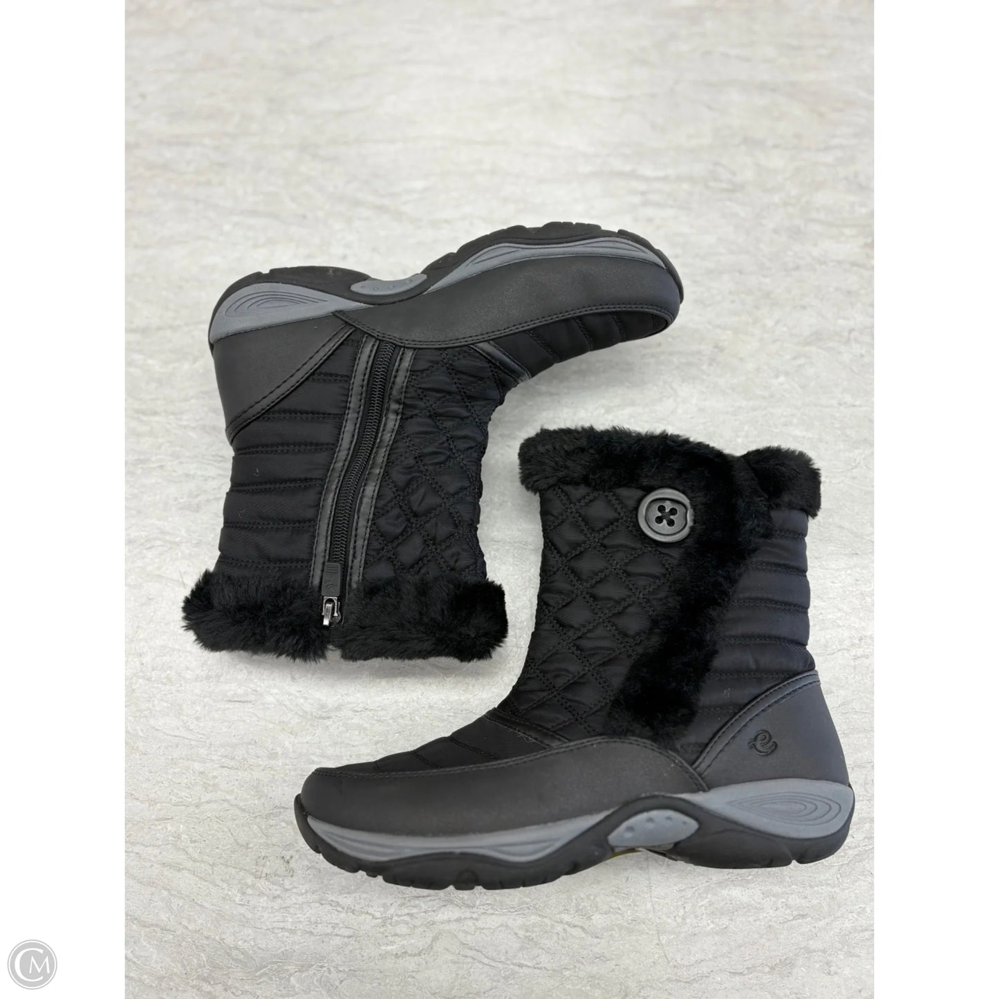 Boots Snow By Easy Spirit In Black, Size: 6.5