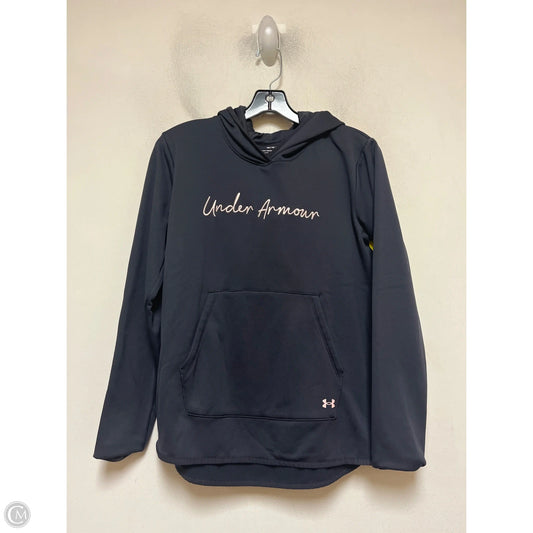 Sweatshirt Hoodie By Under Armour In Grey, Size: Xs