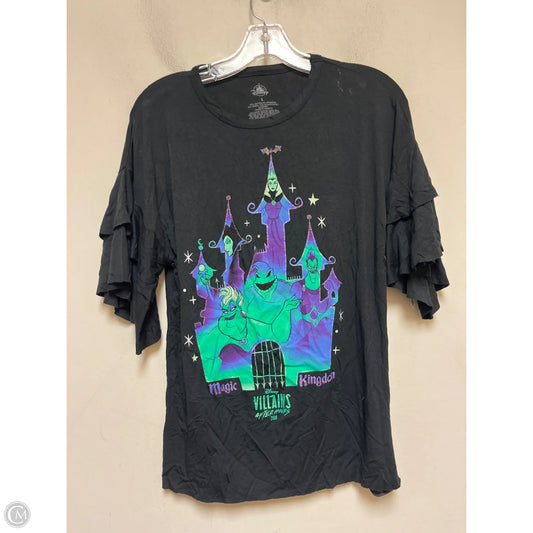 Top Sleeveless Basic By Disney Store In Black & Purple, Size: S