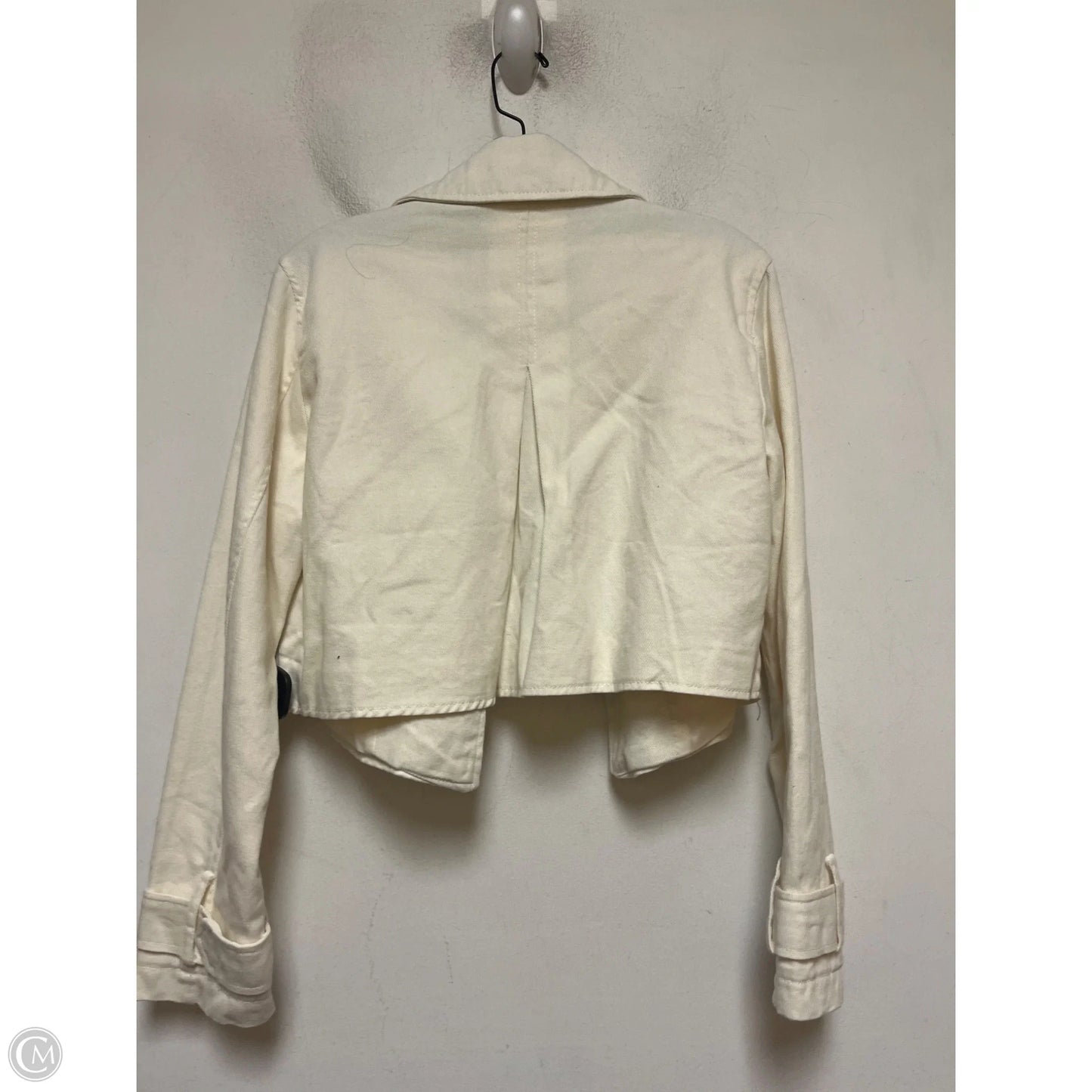 Jacket Denim By Forever 21 In Cream, Size: S