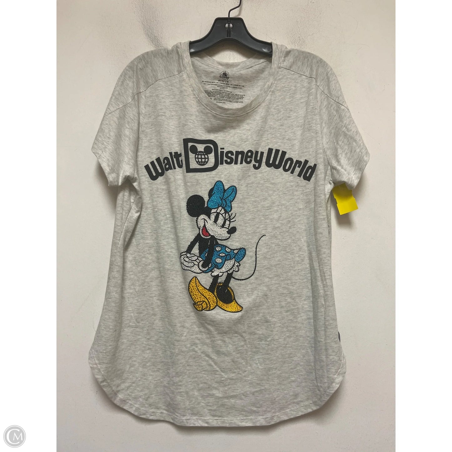 Top Short Sleeve Basic By Disney Store In Grey, Size: L