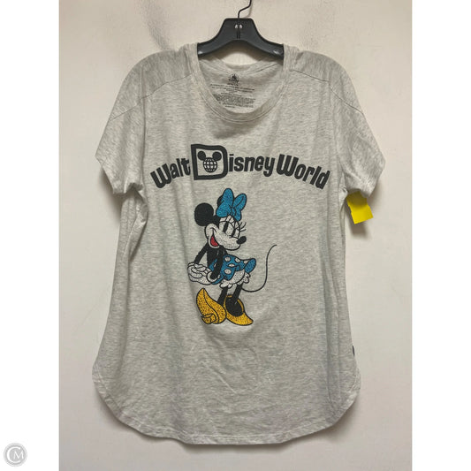 Top Short Sleeve Basic By Disney Store In Grey, Size: L