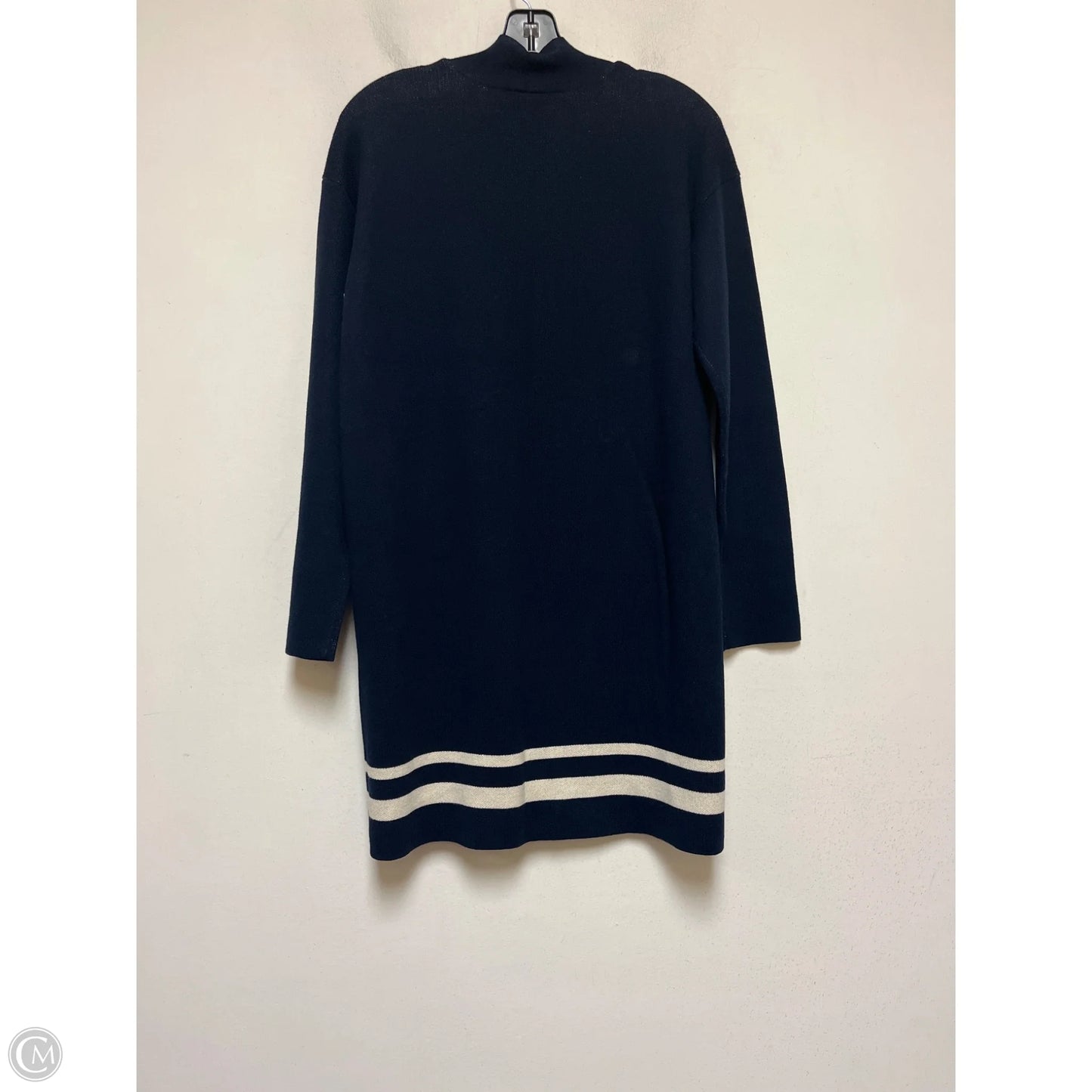 Cardigan By Ann Taylor In Blue & White, Size: M