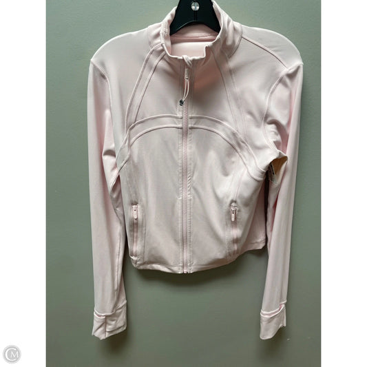 Athletic Jacket By Lululemon In Pink, Size: 12
